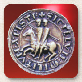 Porta-copo SELO DO KNIGHTS TEMPLAR GEM red