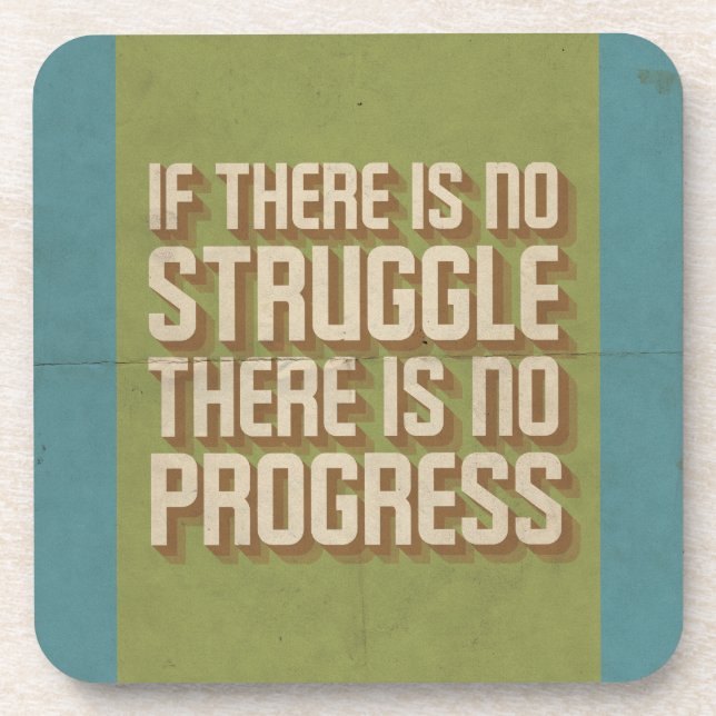 Porta-copo Sem Luta Sem Portas copos Motivacionais de Progres (Frente)