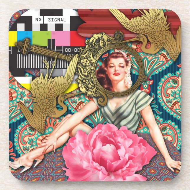 Porta-copo Sem Sinal - Senhora Chateada (Frente)