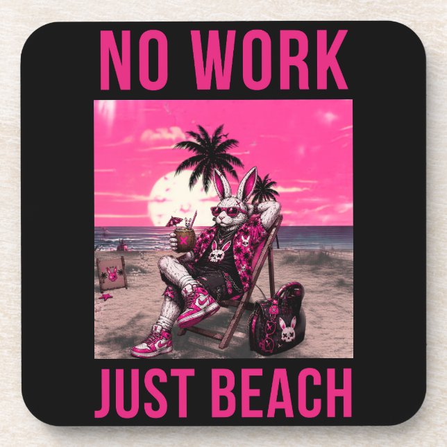 Porta-copo Sem Trabalho Só Praia (Frente)