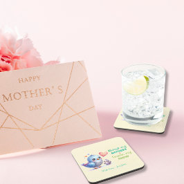 Porta-copo Sempre minha mãe - Mãe de pássaros e bebê