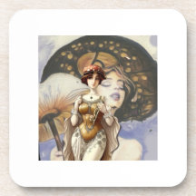 senhora art nouveau artista designer cogumelo trip