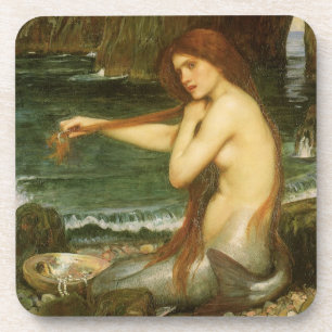 Porta-copo Sereia por John William Waterhouse