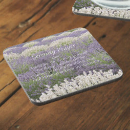 Porta-copo Serenity Prayer Lavanda Garden Floral