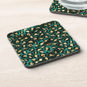 Porta-copo Série Leopardo Teto e Dourado Design 3