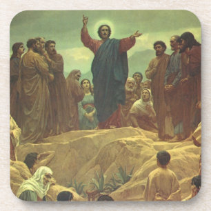 Porta-copo Sermão da Montanha de Jesus Cristo, Religião Vinta