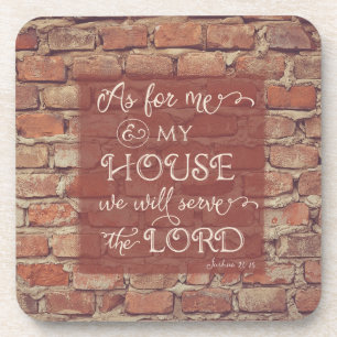 Porta-copo Serveremos o Senhor - Joshua 24:15