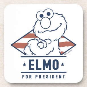 Porta-copo Sesame Street   Velho Elmo para Presidente