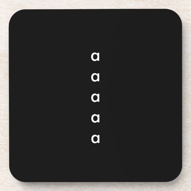 Porta-copo Seu Texto Selecionado (Frente)