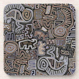 Porta-copo Shaman Peyote Espíritos Ritais Serpentes