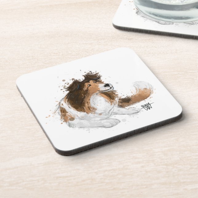 Porta-copo Sheldon o Sheltie (Left Side)