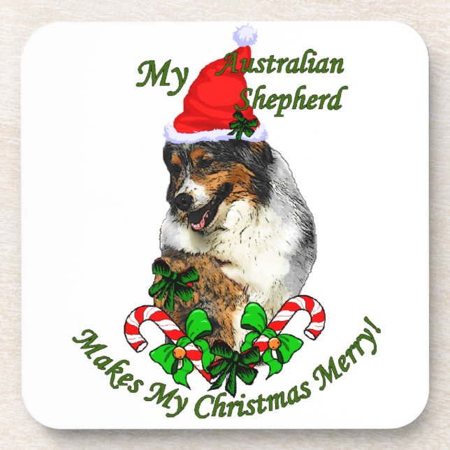 Porta-copo Shepherd Christmas australiano (Frente)