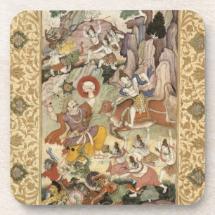 Porta-copo Shiva que mata o demónio Andhaka, c.1585-90