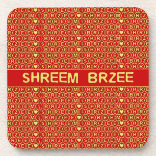 Porta-copo Shreem Brzee, Dourado Vermelho, atrai riqueza