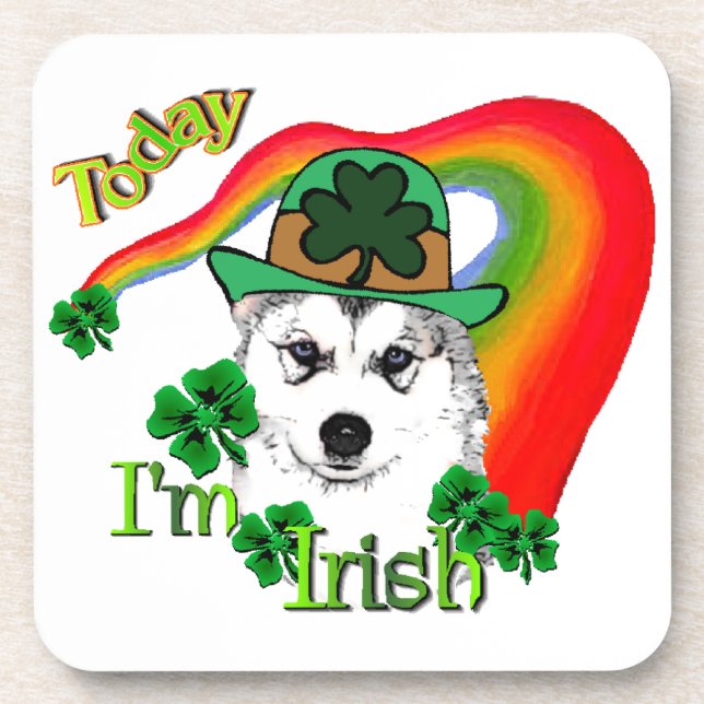 Porta-copo Siberian Husky Rua Patrick (Frente)