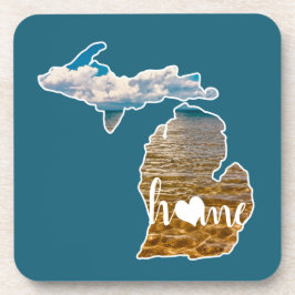 Porta-copo Silhouette Michigan Com Foto De Lado E Lago