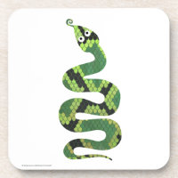 Silhueta cobra, preta e Impressão verde