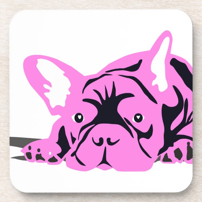 Porta-copo Silhueta de Bulldog Francês (Frente)