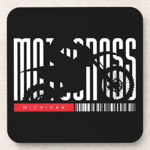 Porta-copo Silhueta de Motocicleta de Motocross de Michigan