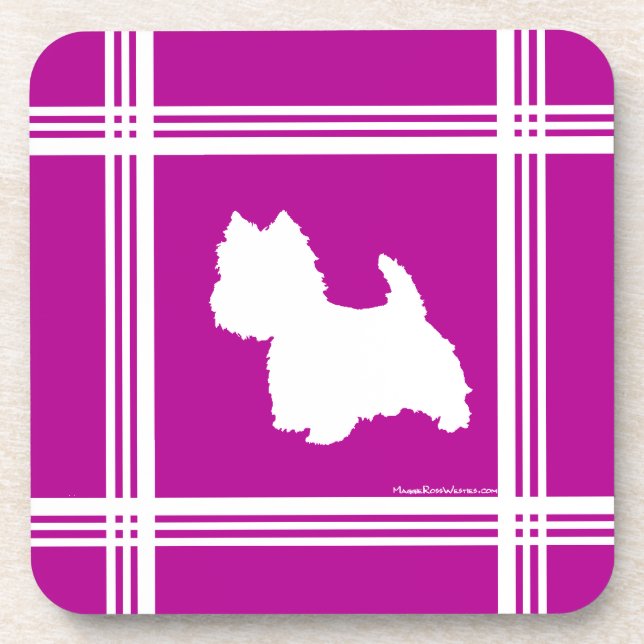 Porta-copo Silhueta Westie (Frente)
