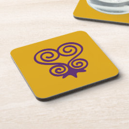 Porta-copo Símbolo de Adinkra (Sankofa) Portas copos