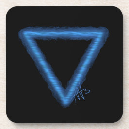 Porta-copo Símbolo de Alquimia de Elemento de Água ondulada