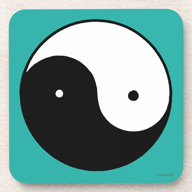 Porta-copo Símbolo de Yin Yang (Frente)