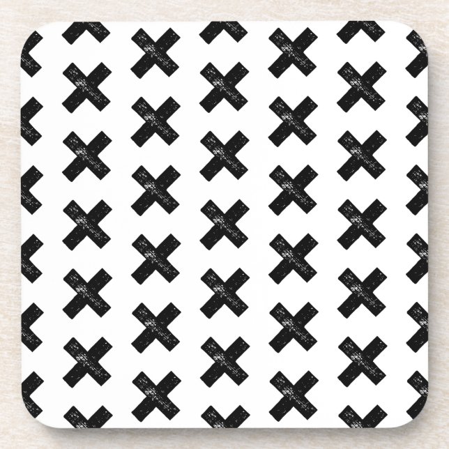 Porta-copo Símbolo matemático preto e branco "Multiplique" -  (Frente)