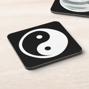 Porta-copo Símbolo Yin Yang - tatuagem sólida design 2