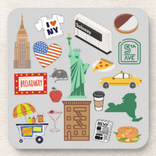 Porta-copo Símbolos da Cidade de Nova York