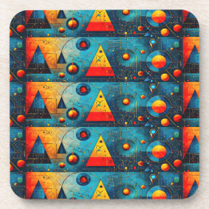 Porta-copo Símbolos Geométricos Abstrato nº 06.