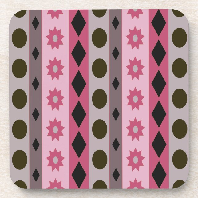 Porta-copo SÍMBOLOS rosa (Frente)