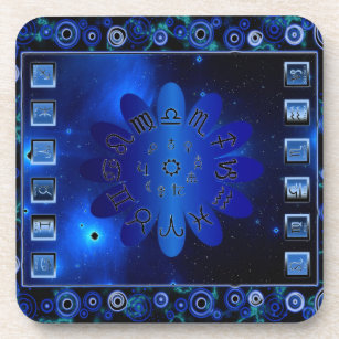 Porta-copo Símbolos Zodiac e Sinais de Astrologia