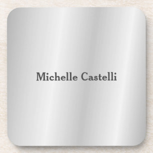 Porta-copo Simples Cinza de prata profissional clássica exclu