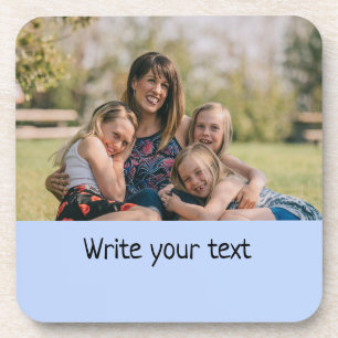 Porta-copo simples e mínimo adicione seu texto foto     chri