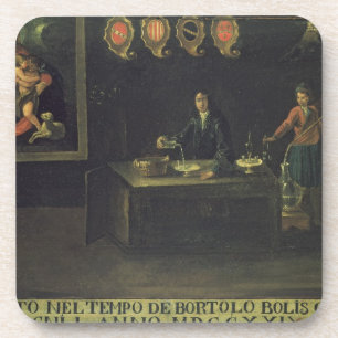 Porta-copo Sinal da guilda dos farmacêuticos Venetian, 1729