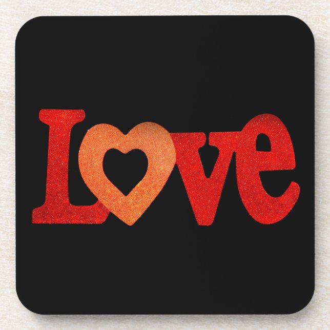 Porta-copo Sinal de amor (Frente)