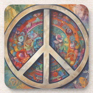 Porta-copo Sinal de Paz - Arte Pop