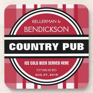Porta-copo Sinal personalizado da cerveja do bar do país