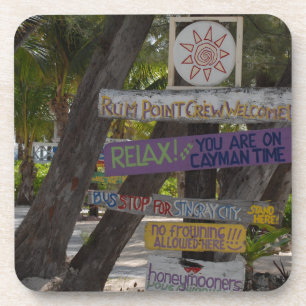 Porta-copo Sinal poste Rum Point Grand Cayman