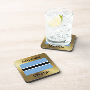 Porta-copo Sinalizador Botsuana+Porta copos de texto