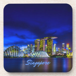 Porta-copo Singapura City Skyline À Noite