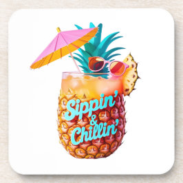Porta-copo "Sippin" & Chillin" - Bebida Tropical