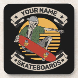 Porta-copo Skateboard Personalizada Pega Pele Prendendo Pele
