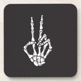 Porta-copo Skeleton Hand with Peace Sign on a 