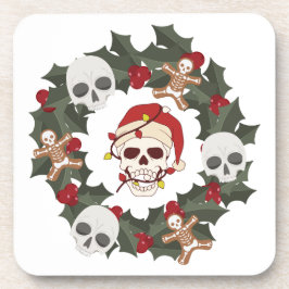 Porta-copo Skeleton Wreath Natal