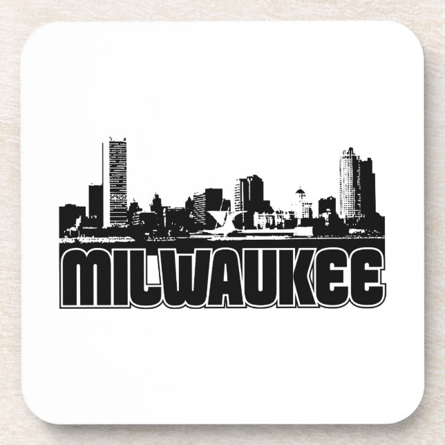 Porta-copo Skyline de Milwaukee (Frente)