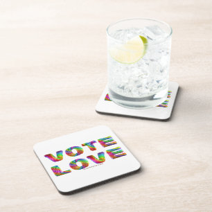 Porta-copo SlipperyJoe voto amor igualdade pelo pelo colorido