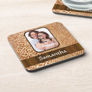Porta-copo Snakeskin parece personalizado