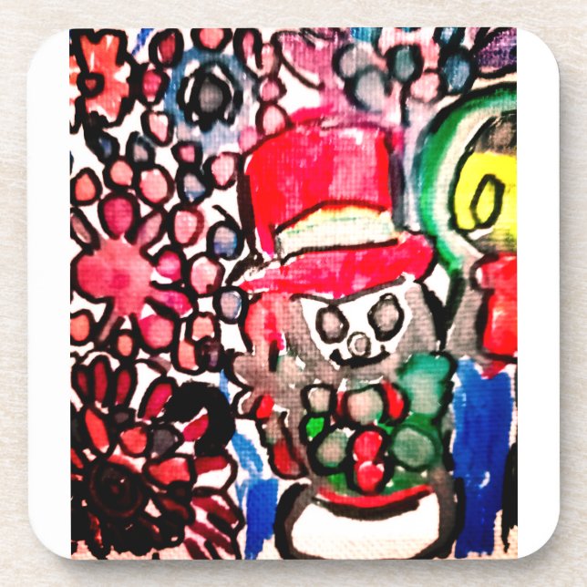 Porta-copo Snowman joy (Frente)